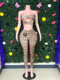 Image 1 of 2 piece cheetah back out