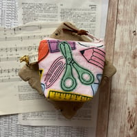 Image 4 of "Back to School" Super Mini Quilted Zipper Bag