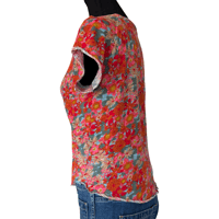 Image 4 of Natural Life 70s Retro Style Floral Cotton Tee Shirt - Size M 