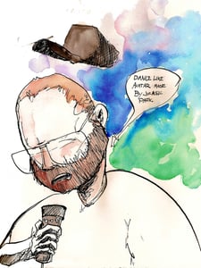 Image of Dan Deacon at Bunbury 2012 Print
