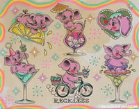 Pink Elephants Flash Sheet