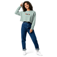 Image 3 of BRAZY Blues Crop Sweatshirt