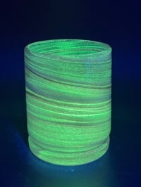 Image 3 of Purple Swirl Rocks Glass (glow in the dark)