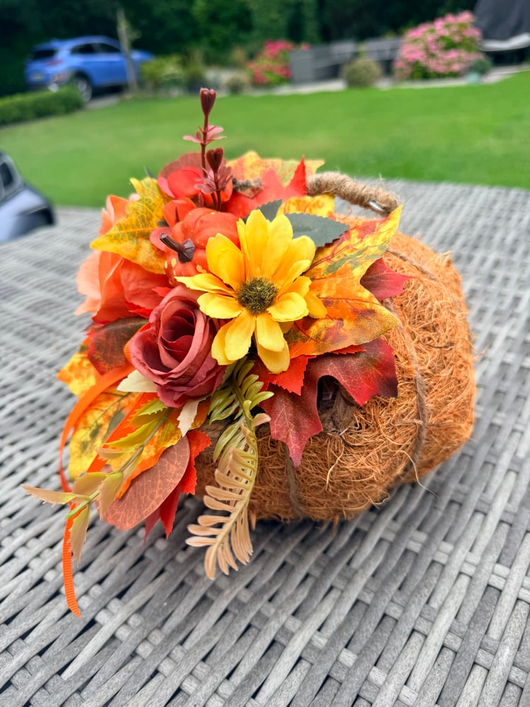 Image of Raffia Pumpkins 