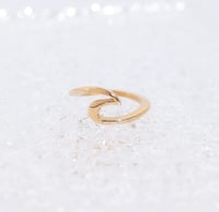 Image 3 of Ocean Wave Ring | 18k Gold Plating Waterproof