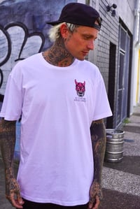 Image 3 of Hannya/Skull Tee white