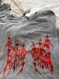 Image 2 of Dripping Orange blue Tshirt 