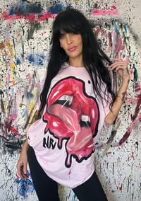 Image 3 of “KISS” HAND PAINTED T-SHIRT LARGE