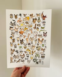 Image 4 of 100 ish Friends Original ink and watercolor 
