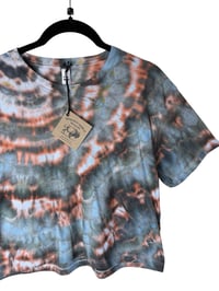 Image 4 of S Crop Tee in Ember IceDye