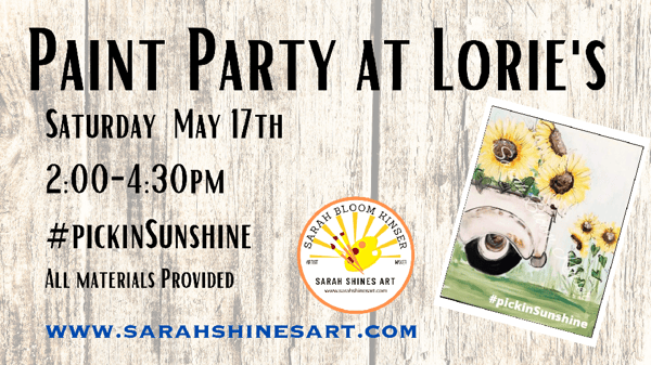 Image of Paint Party At Lorie's ##pickinSunshine 
