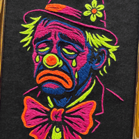 Image 2 of Sad Clown Embroidery
