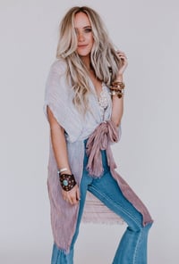 Image 4 of Ocean Eyes Ombre Kimono