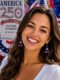 Image 4 of Stars & Stripes  Earrings 