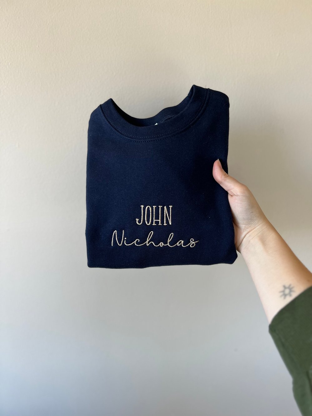 Image of Toddler name crewneck 