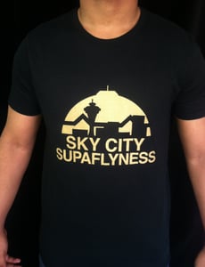Image of Sky City; Supaflyness Tee (Black)