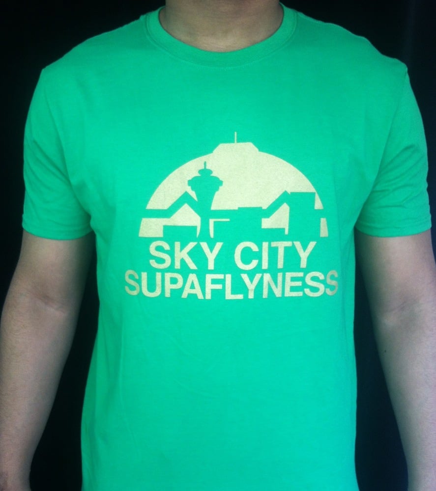 Image of Sky City; Supaflyness Tee (Green)