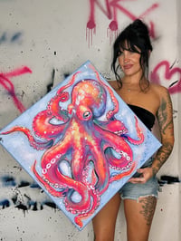 Image 4 of “UNDERWATER” ORIGINAL PAINTING BY NIKITA ROSALIND 28”x28”