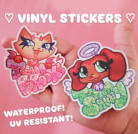 Image 1 of LPS Popular Brooke/Savvy 3" Glitter Stickers