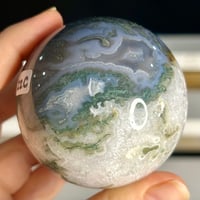 Image 2 of Moss Agate Sphere (22C)