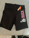 Biker shorts silver and pink 