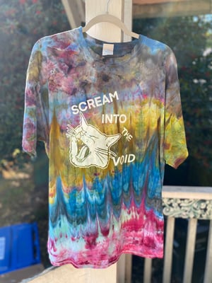 Image of XL Scream Into The Void Tie Dye Shirt 1