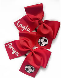 Customized soccer bows 