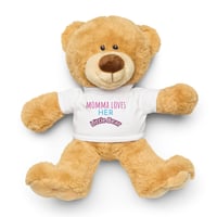 Teddy bear with a t-shirt (Momma Loves Her Little Bear)