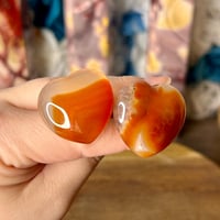 Image 1 of Carnelian Heart Car Vent Clip