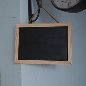 Small Size Chalkboard with Brown/Pink Border 