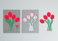 Image 2 of 2 xcut&make Tulips Cards