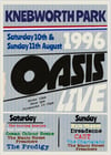 Oasis Knebworth 96 - Retro Poster Art