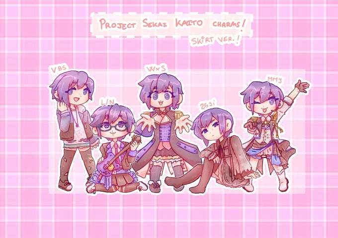 Image of KAITO project sekai charms(Skirt version!) [PRE-ORDER]