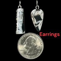 Image 4 of White Buffalo (turquoise) earrings and/or pendant - (#32)