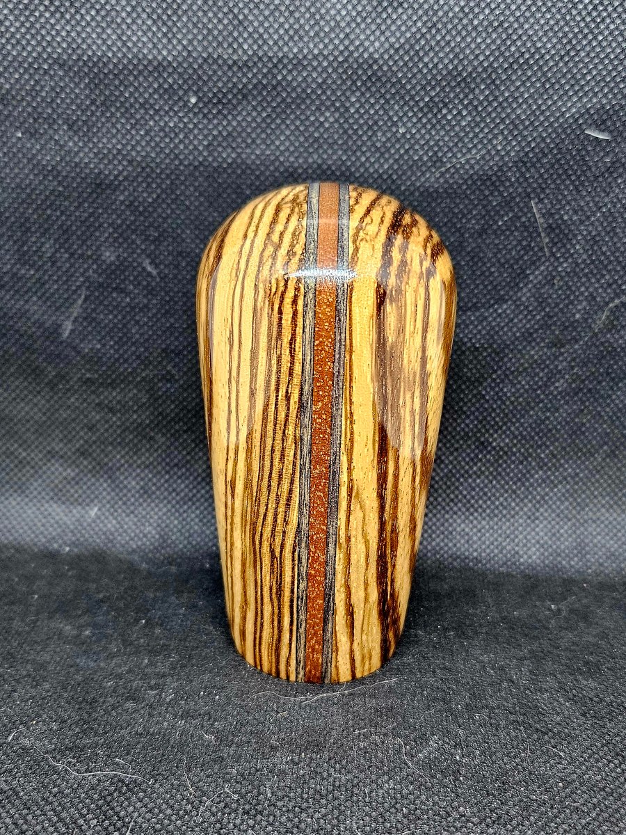 Image of Zebrawood/Racing Stripe Shift Knob (12x1.25)