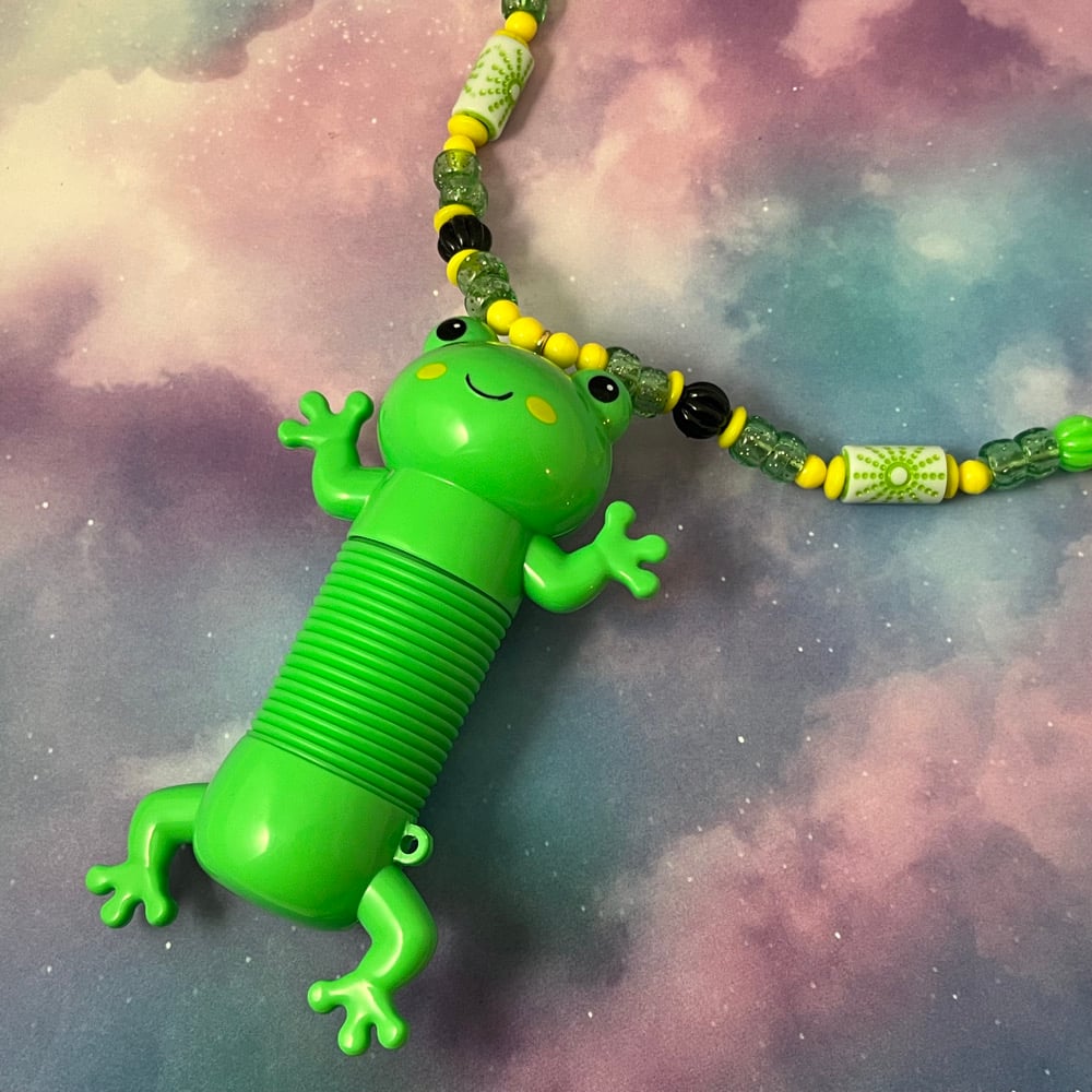 Image of Frog Kandi Necklace Fidget