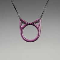 Image 2 of Gold Amethyst Kitty Face