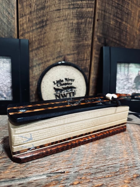 Image of Black Dymondwood/Sassafras with snakewood inlay