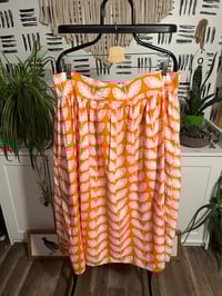 Image 1 of custom orange pocket skirt 