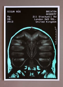 Image of Sigur Ros poster Brixton Academy 03/08/13