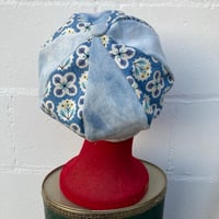 Image 4 of Acid wash Denim and Floral hat 