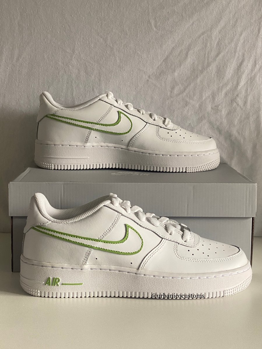 Custom Air Force 1 - Olive Outline | Urbanico Customs