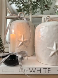 Image 1 of White Rustic Cow Bells ( Set or singles )