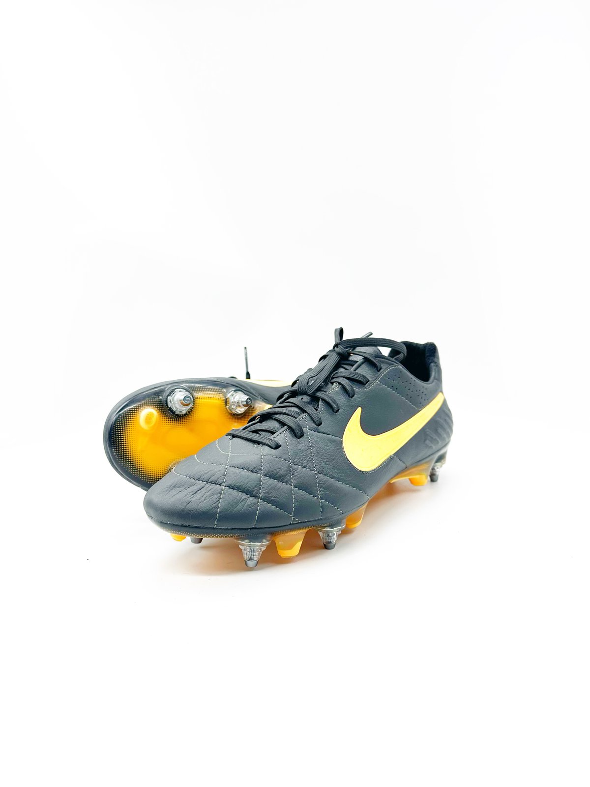 Tbtclassicfootballboots Nike Tiempo IV SG GREY ORANGE