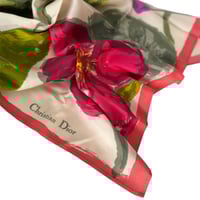 Image 2 of Vintage Christian Dior Silk Scarf
