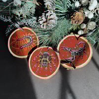 Image 1 of Bug Hand-Painted Wood Ornaments