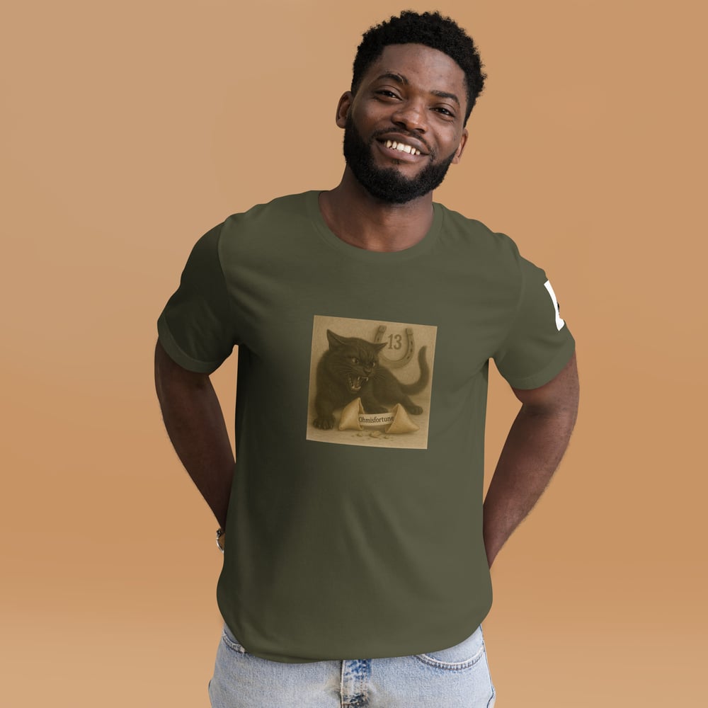 Image of The Black Cat Lucky Unisex t-shirt