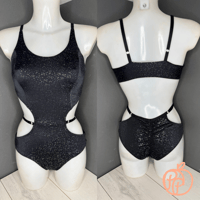 Image 2 of Pre Order - Limited Edition- Perry Bodysuit- Black Galaxy Twinkle