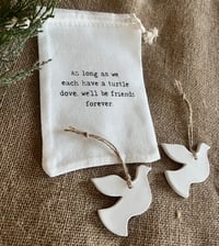 Image 3 of Movie inspired 2 Turtle Doves in Pouch