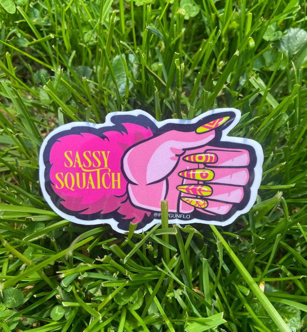 Sassy Squatch Vinyl Sticker